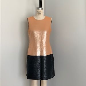 Kate Spade Elegant Color Block Sequined Dr…